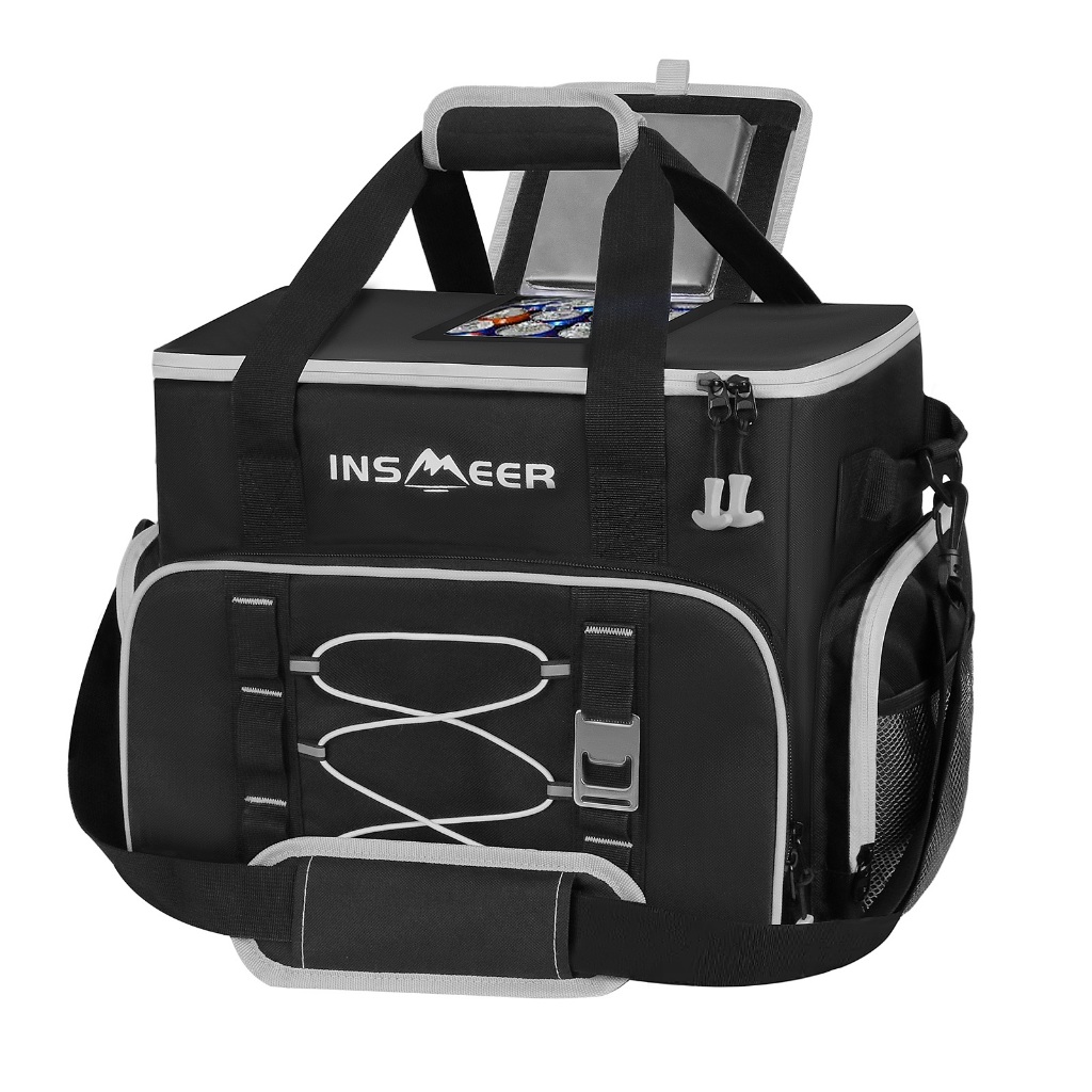 INSMEER Bolsa Térmica Grande Com Abertura Superio - 60 Latas/45L