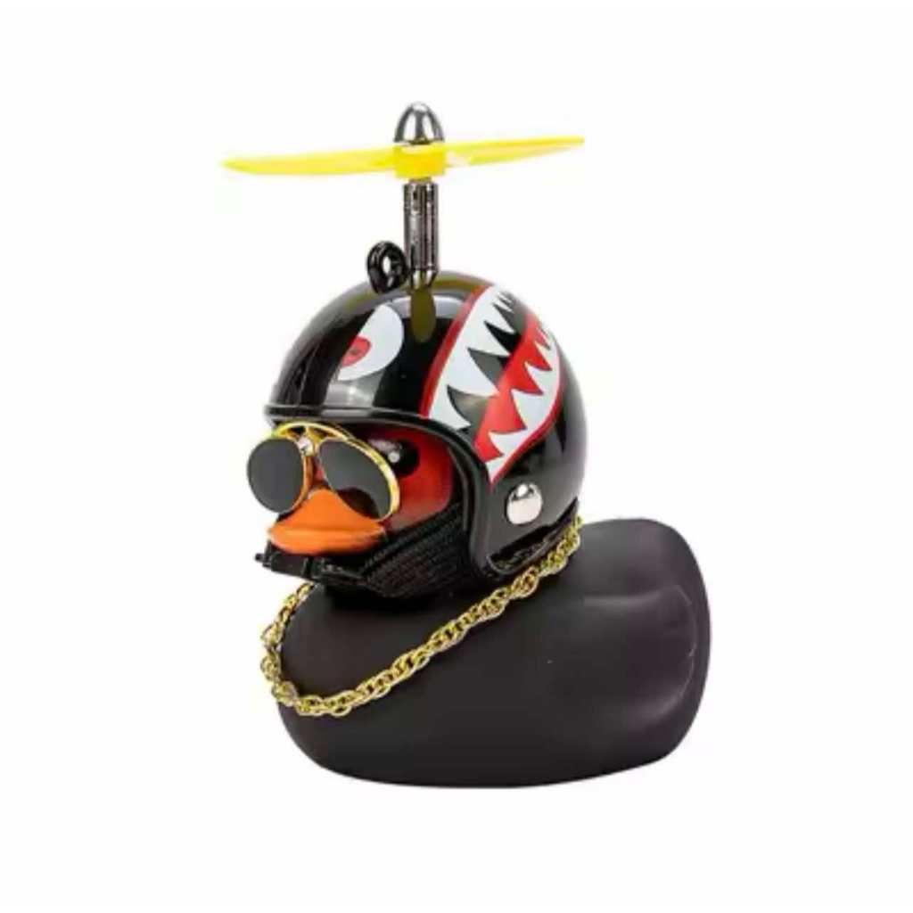 Patinho Capacete Jack Zueira Preto Bicicleta e Moto Acessório com Estampa Aleatória
