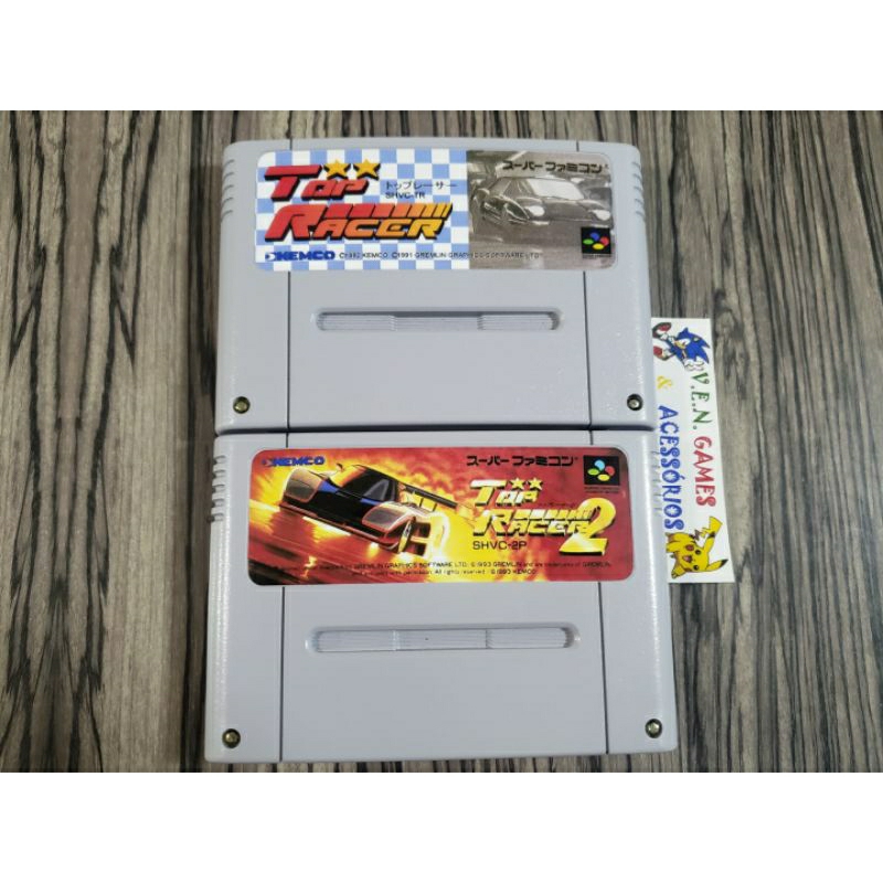 TOP RACER 1 E 2 P/ SUPER FAMICOM + GARANTIA! | Shopee Brasil