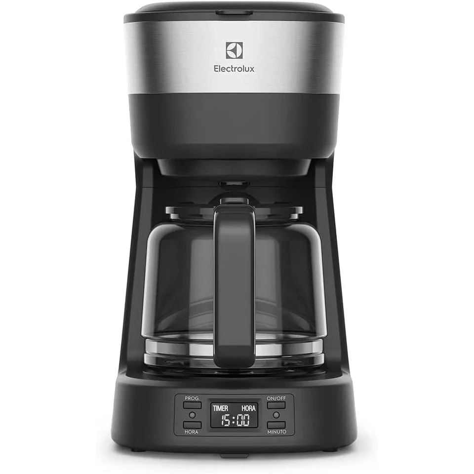 Cafeteira Elétrica Programável Electrolux Inox 1,2L ECM25 Preto