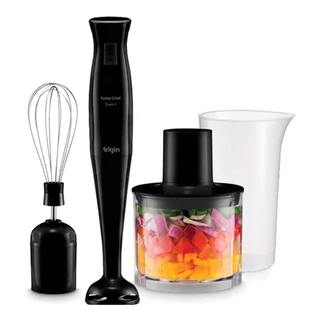 Mixer Turbo Chef 3 Em 1 200w Triturador E Fuet 127v ou 220v Elgin