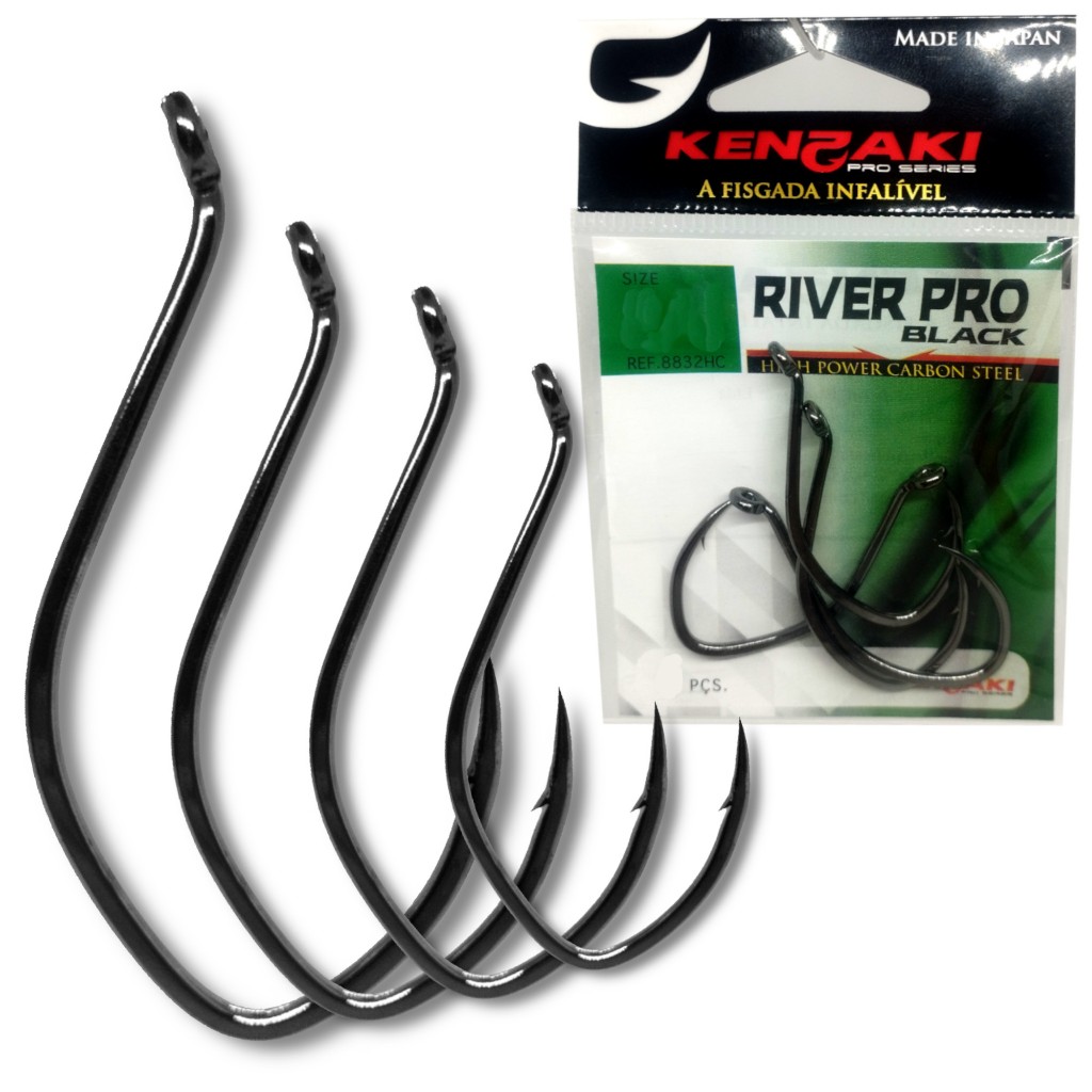 Anzol Cat Fish Catfish Japonês Pesca Kenzaki River Pro Black