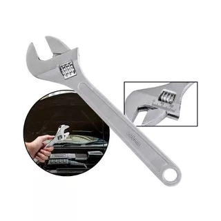 Chave Inglesa Ajustavel de Aço 12 Pol, 8 Pol Profissional Aço Fundido 200mm Cromada
