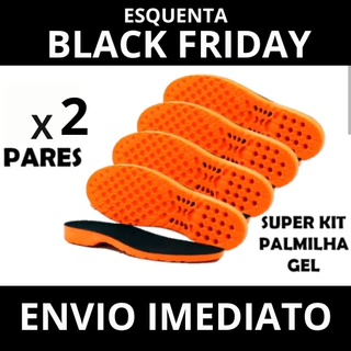 Kit 02 pares de Palmilha Ortopedica Gel Pu Anatomica Promoção
