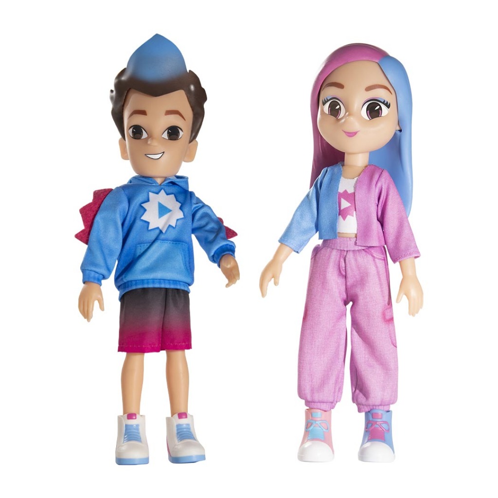 Kit Bonecos Dudu e Carol casal You Tube Originais Rosita | Shopee Brasil