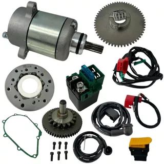 Kit Sistema De Partida Eletrica Honda Biz 125 2006 2007 2008 2009 2010