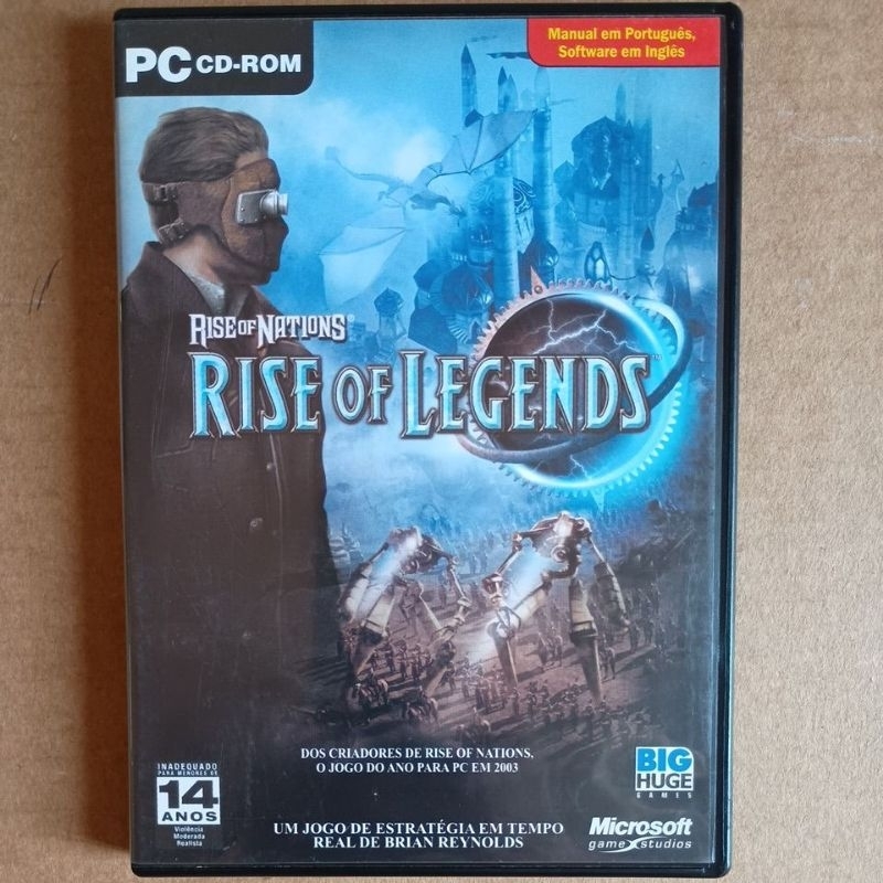 RISE OF NATIONS RISE OF LEGENDS ORIGINAL PC CD-ROM | Shopee Brasil
