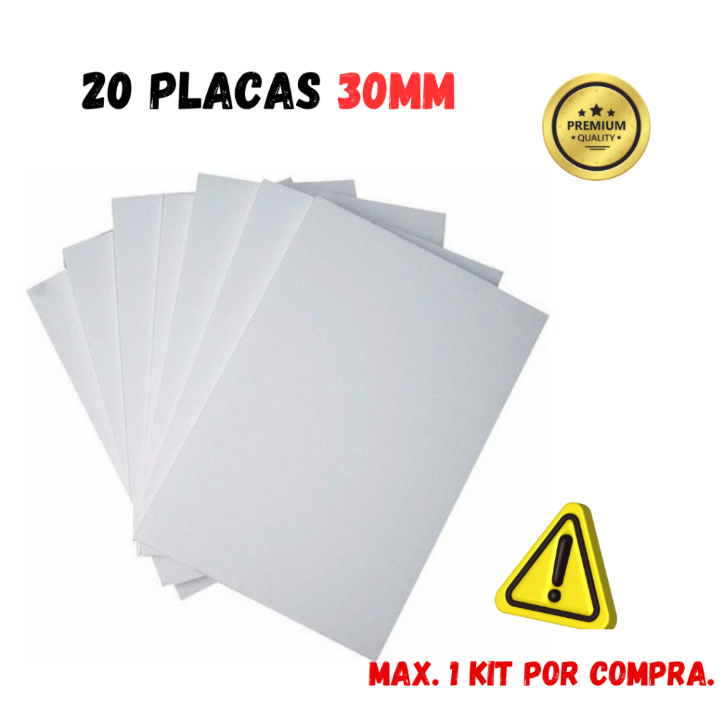 20 Placas de Isopor 30mm Para Forro - Anti Chamas