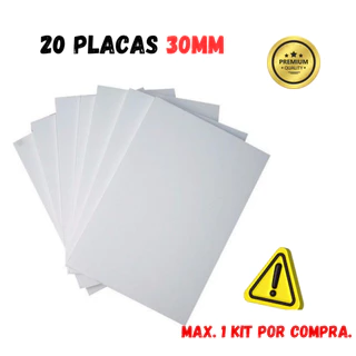 20 Placas de Isopor 30mm Para Forro - Anti Chamas