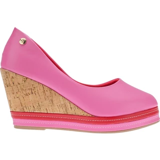 Sapato Scarpin Plataforma Boneca Shekinah Salto Alto Meia Pata Confortável Moda Casual Promoção