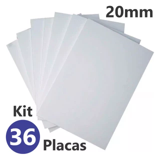 36 Placas De Isopor Antichamas Espessura 20mm ( 2cm ) Pacote C/36 Unidades 100x50x2cm