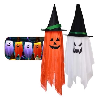 Kit 2 Fantasmas Halloween Decoração Pendurar Dia Das Bruxas Tamanho Grande