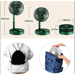 Mini Ventilador De Mesa Portátil Retrátil Dobrável USB Recarregável Sem Fio  | Shopee Brasil