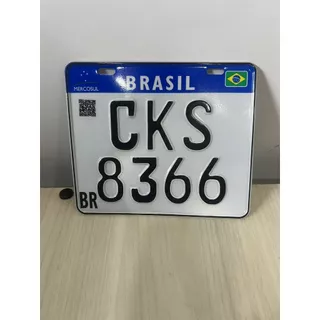 placa decorativa de moto com qr code ADESIVO