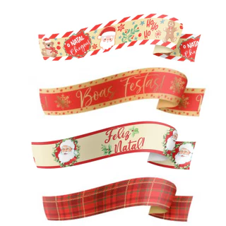 4 unidades Fita Maxi Natal Albano 32mm x 10 metros (Fracionada)