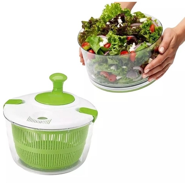 Seca Salada Centrífuga Secador Folhas Verduras Legumes 5 Litros