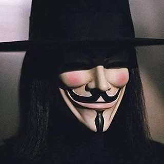 Máscara Anonymous V de Vingança C/ Elástico / Halloween / Carnaval
