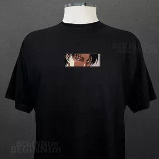 Camiseta Levi Bordado anime Attack on titan blusa 100% algodão streetwear