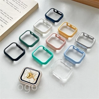 Novo Case Capa para Apple Watch Series 9 8 7 6 5 4 3 2 1 Se Ultra aberto pc anti-queda 38 40 41 42 44 45 49MM
