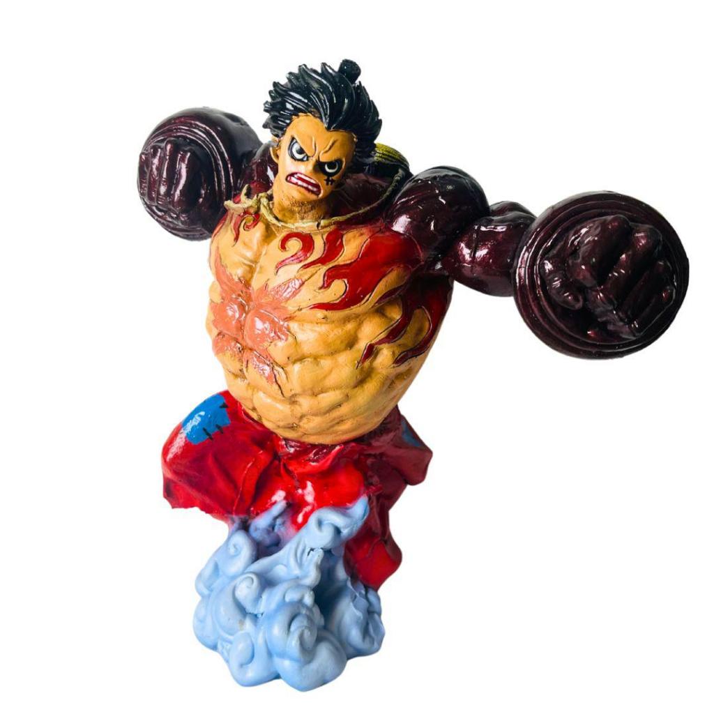 Boneco Colecionável Luffy Gear 4 Super Premuim Resina Grande Decorativa de Resina 22cm