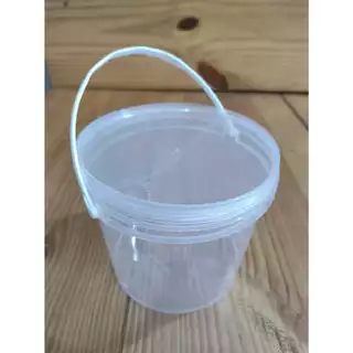 50 un de Pote Tipo Balde 1,800ml resistente com alça e tampa com lacre de segurança