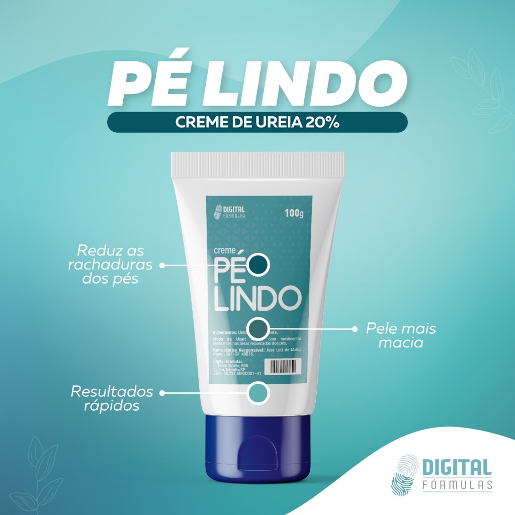 Pe Lindo creme de ureia 20% para rachaduras nos pés | Shopee Brasil