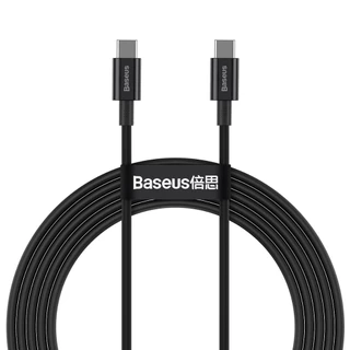 Baseus Cabo Turbo USB-C Superior Series 100W 1m Carregamento rápido Macbook iphone 480Mbps