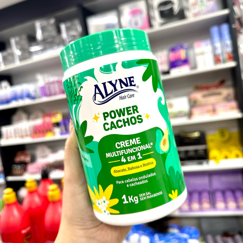 Creme Multifuncional 4 em 1 Power Cachos para Cabelos Cacheados e
