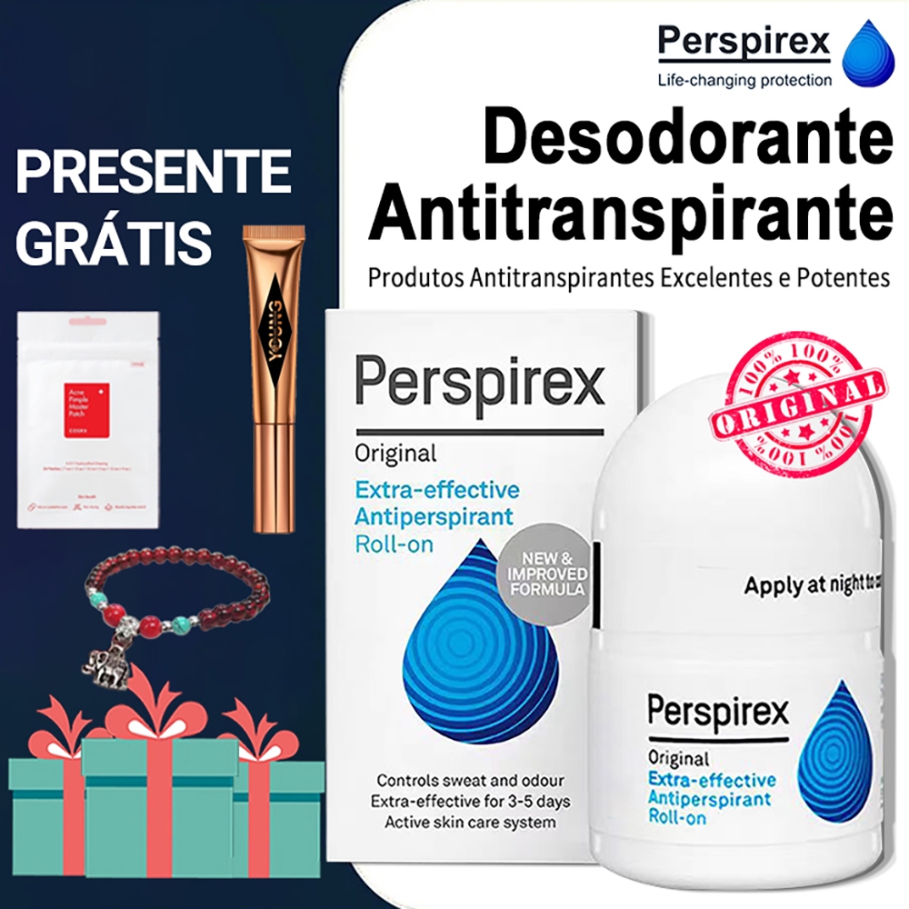 Perspirex Original Ultra-Eficaz Antitranspirante e Desodorante Roll On Para Tratamento Bromidrose Dê lindos presentes