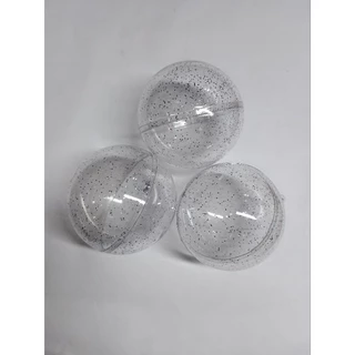 30 un esfera / bola acrílica com GLITTER 6,5 cm / enfeite de natal / festas / para personalizar