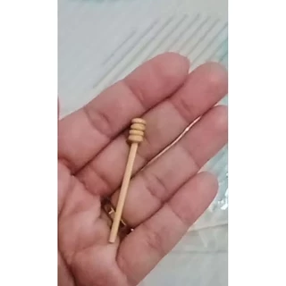 mini colher madeira pega mel 50 peças
