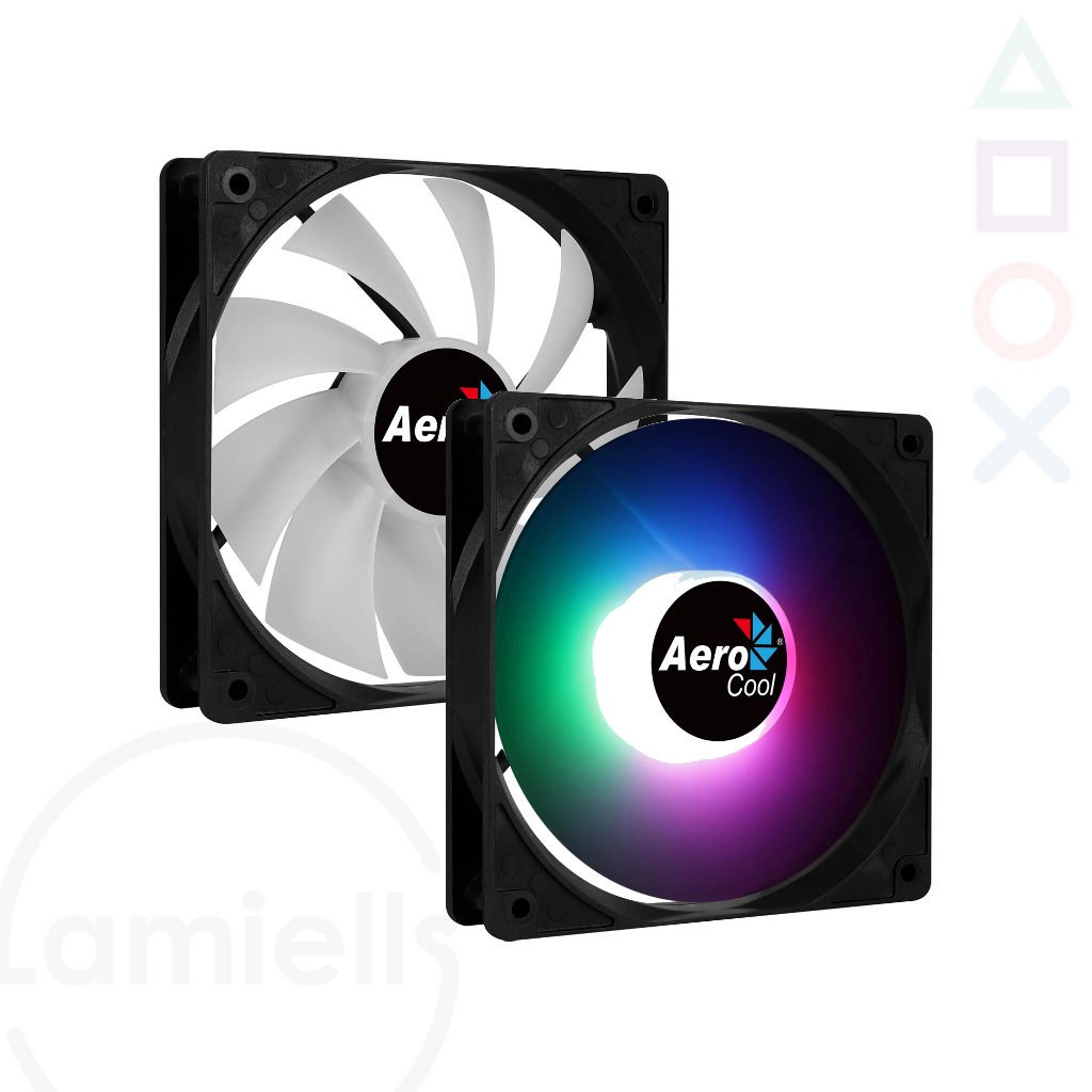 Cooler Fan Aerocool FRGB 120mm Grande Gabinete Ventoinha PC Gamer Silencioso Low Computador