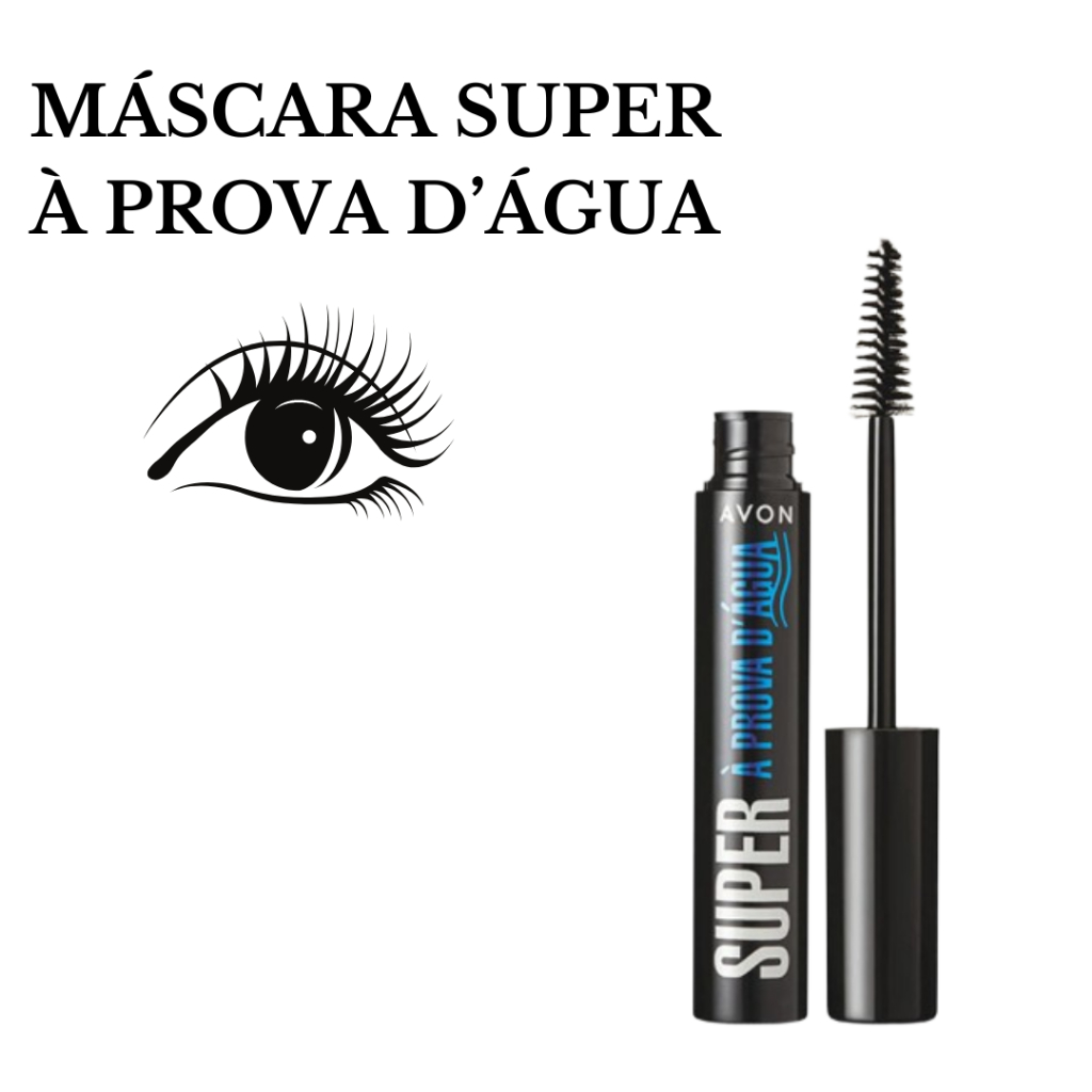 Mascara super avon a prova de agua | Shopee Brasil