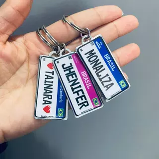 Chaveiro Plaquinha Mercosul em Oferta na Shopee