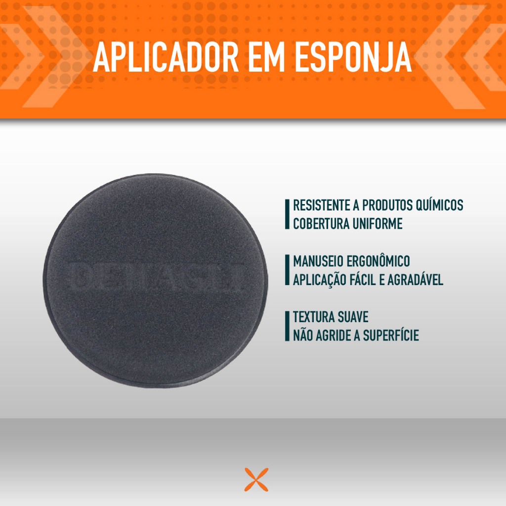 Aplicador De Espuma Esponja Automotivo Dettagli 1 Unidade