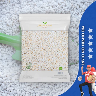 Perlita Expandida 6Lts Plantas Flores Jardim Indoor Grow Cultivo Muda Vasos