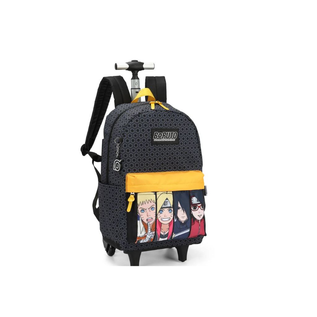 Sensacional Mochila Do Boruto Com Rodinha Puxador e Alça Para Costa ...