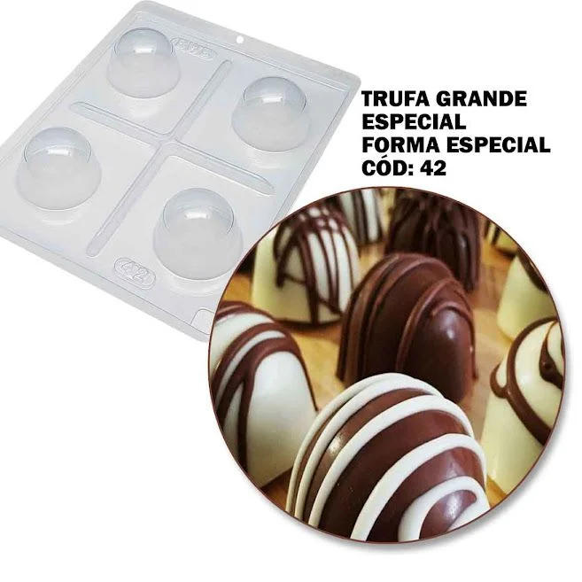 Forma Trufa Grande Bwb C/ Silicone Ref42 | Shopee Brasil