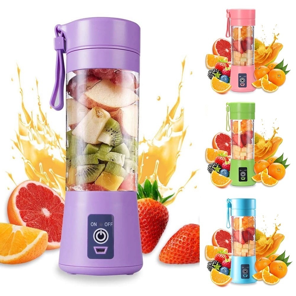 Mini Liquidificador Portátil Shake 6 Laminas + Cabo USB/SE3095