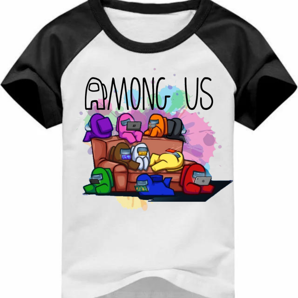 Camiseta Among Us Infantil Camisa Juvenil Personagens Jogo Crianças