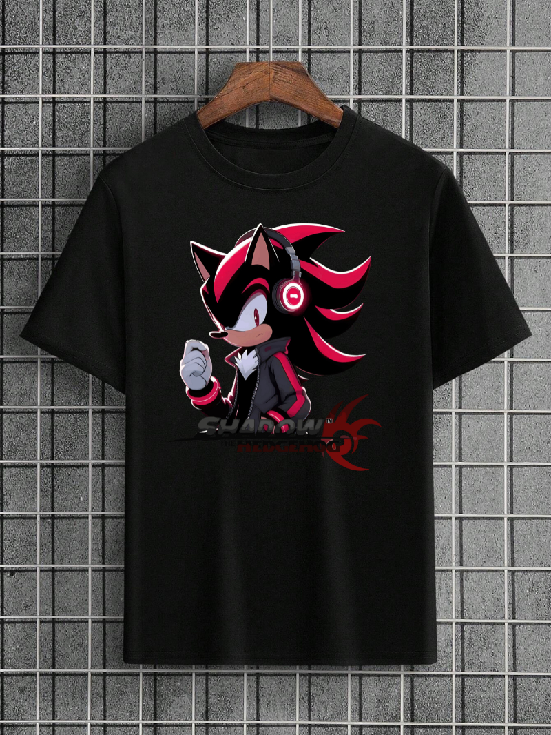 Camiseta Shadow Hedgehog Adulto e Infantil Sonic Filme Jogo Desenho 04 ...
