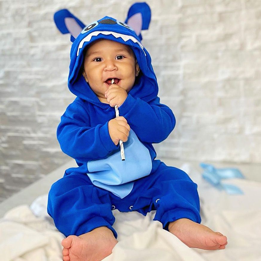 Macac&atilde;o Tem&aacute;tico De Personagem Stitch Macac&atilde;o De Bichinho Macac&atilde;o Para Beb&ecirc; Roupa Para Mesvers&aacute;rio Macac&atilde;o De Frio
