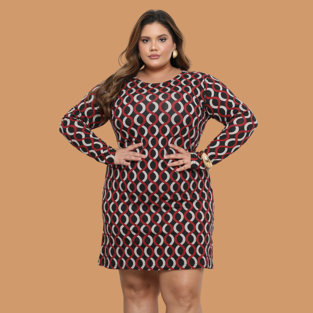 Vestido Manga Longa Inverno Plus Size na Black Friday 2025 | BuscaProdutos