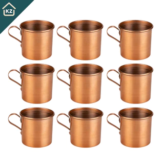 Kit 10 Canecas Moscow Mule 350ml em Alumínio Cobre Premium Ideal para Presente