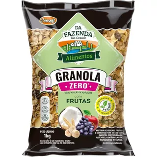 GRANOLA FRUTAS ZERO 1 KG BIOSOFT