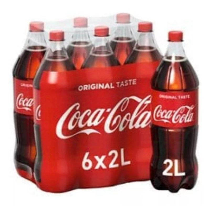 Kit Coca Cola Original 2 litros Com 6 unidades. | Shopee Brasil