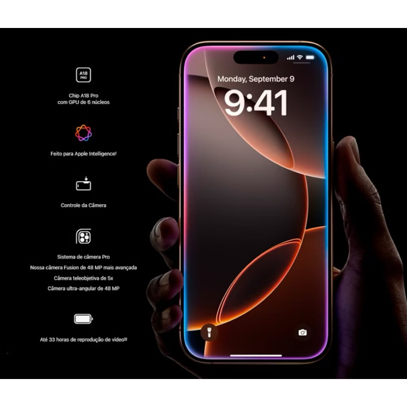 Celular iPhone 16 Pro Max (128GB) (256GB) (512GB) 100% Original