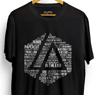 Camiseta Linkin Park Lyrics Blusa Unissex Algodão Premium