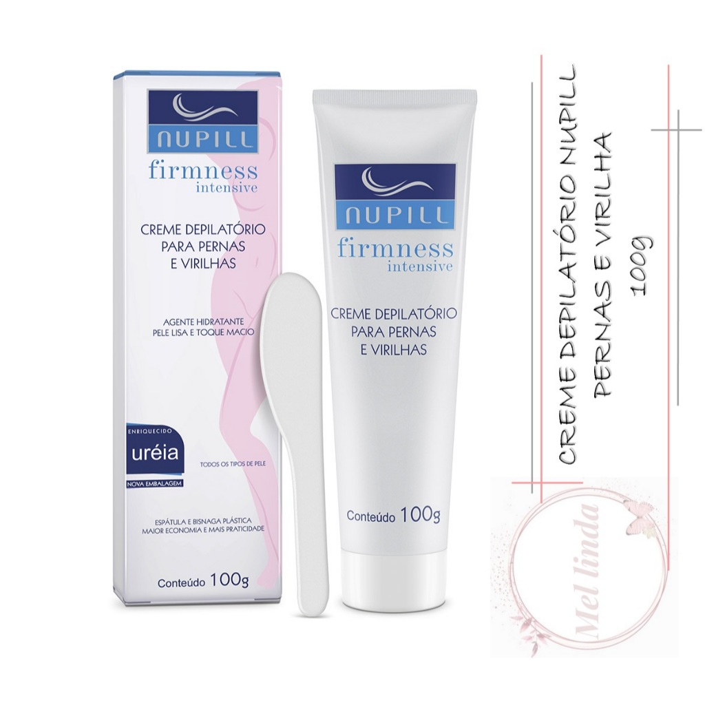 Creme Depilatório para Pernas e Virilha Nupil 100g | Shopee Brasil