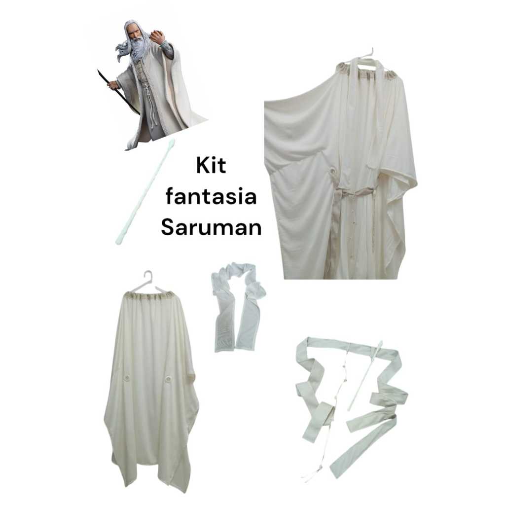 kit fantasia Saruman Senhor dos Aneis cosplay